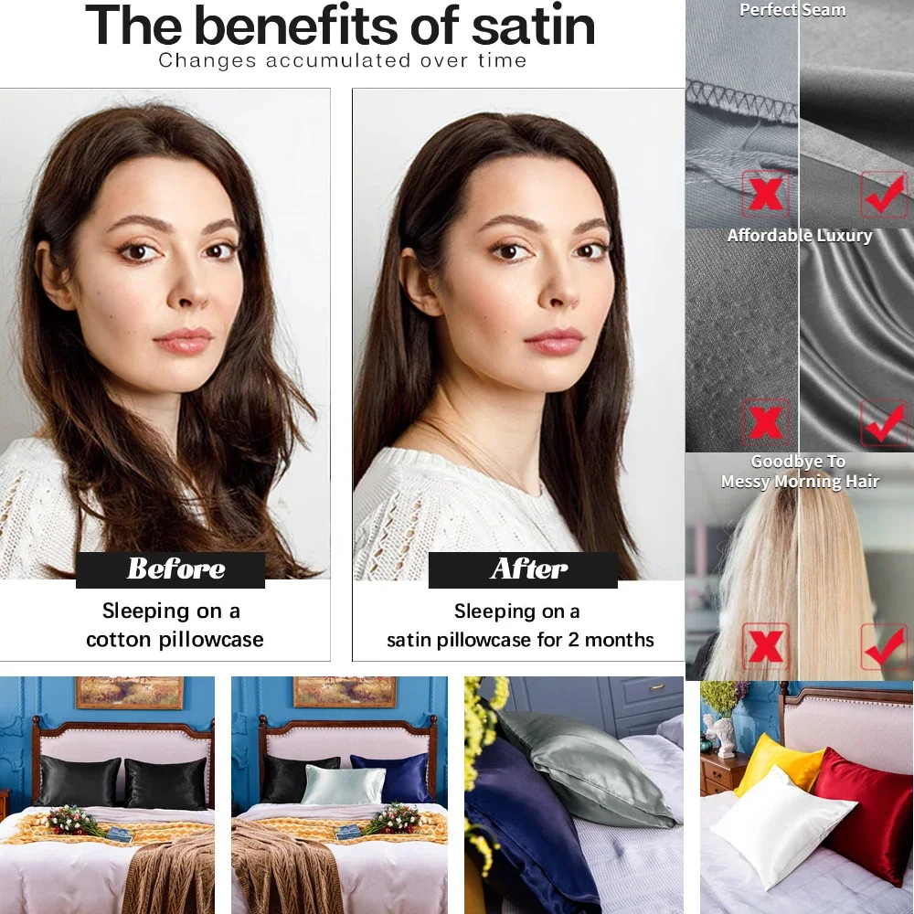 2-pakowa satynowa poszewka na  – Silk Pillowcase Set recenzja i cena