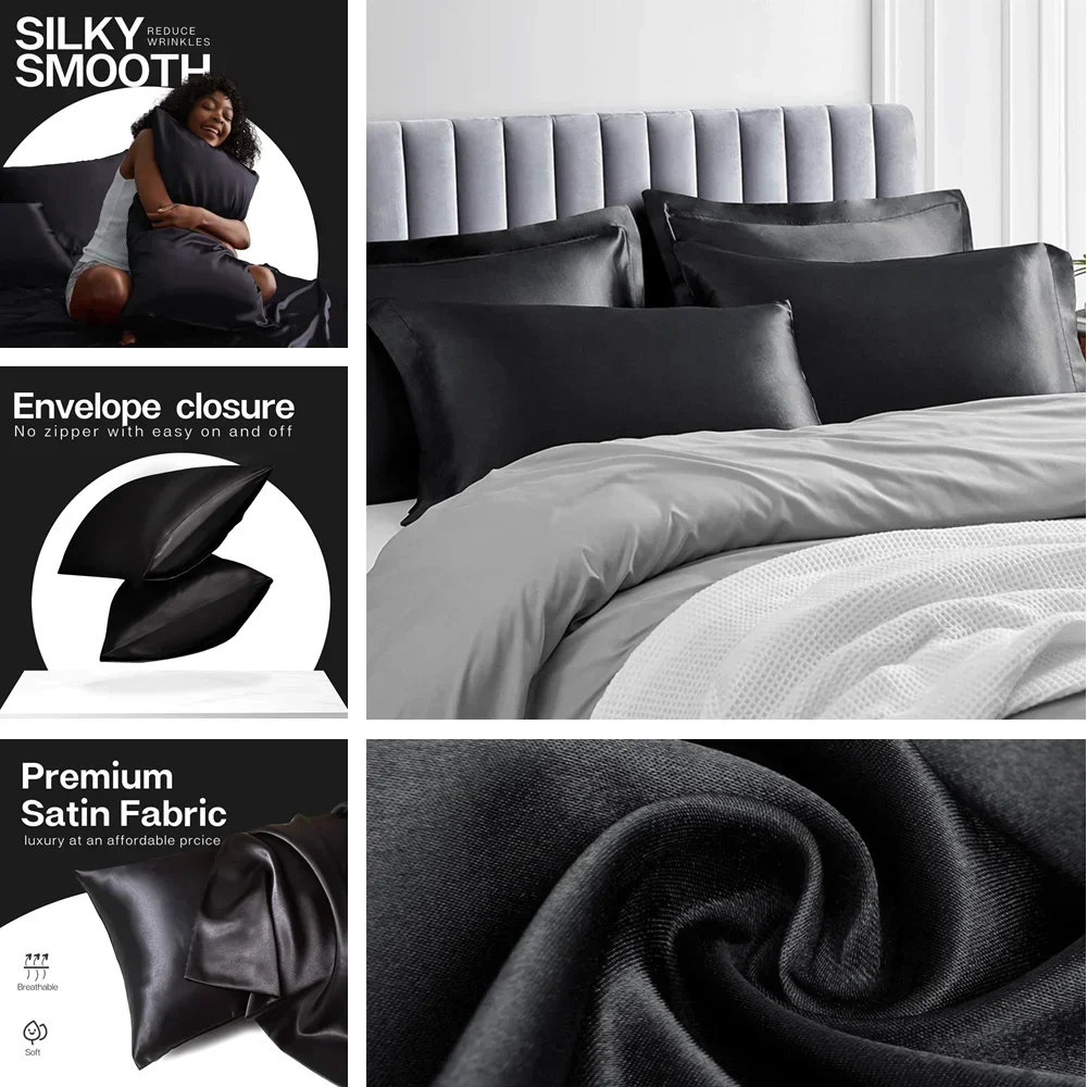 2-pakowa satynowa poszewka na  – Silk Pillowcase Set recenzja i cena