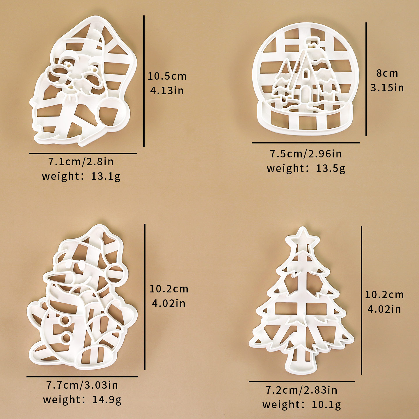 4 szt. foremek do ciastek świą – Crystal Ball Decor recenzja i cena