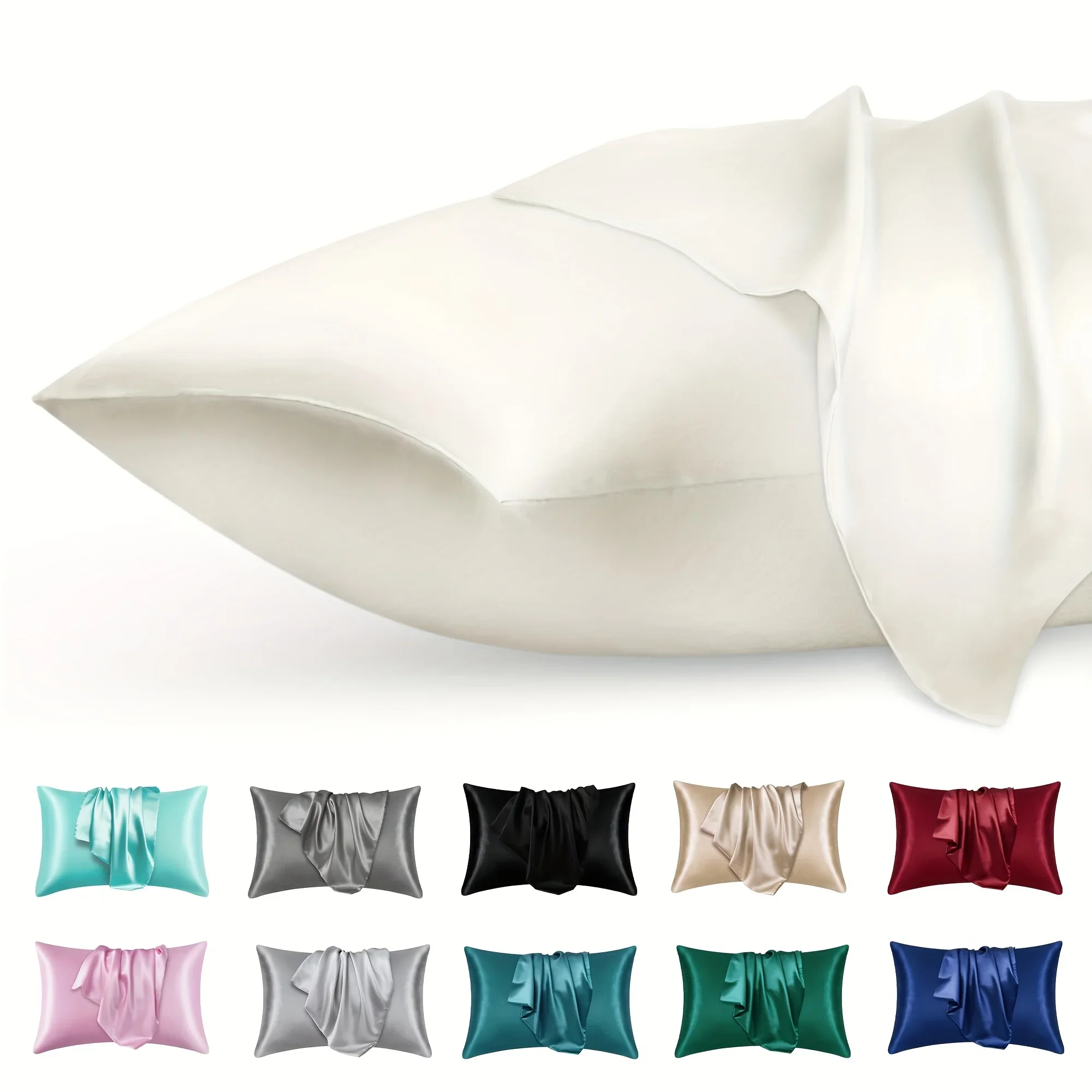 2 szt. Luksusowa satynowa posz – Silk Pillowcase Set recenzja i cena