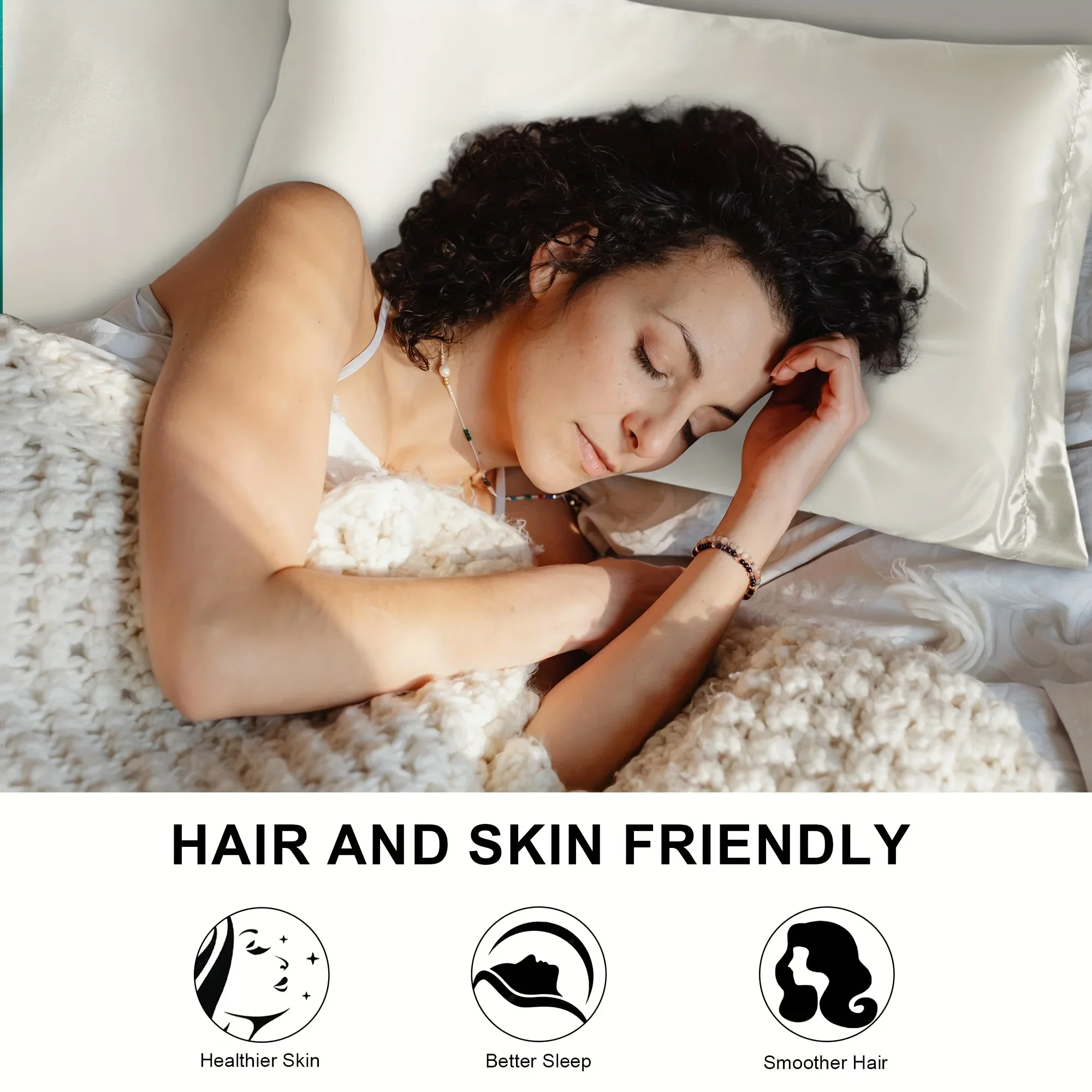 2 szt. Luksusowa satynowa posz – Silk Pillowcase Set recenzja i cena